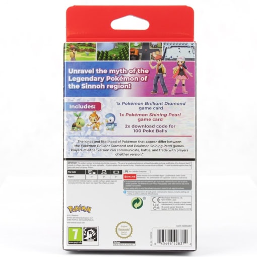 Pokémon Brilliant Diamond & Pokémon Shining Pearl Dual Pack (Nintendo Switch) - MED STEELBOOK - Image 3