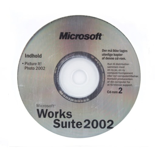 Microsoft Works Suite 2002 (PC, Dansk, Løs CD'er) - Image 2