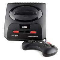 SEGA Mega Drive II konsol m. 1 Gamepad