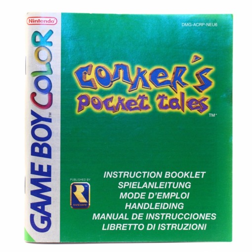Conket's Pocket Tales (Game Boy Color manual, NEU)