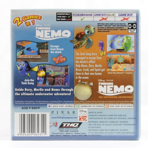 2 Games in 1 Double Pack - Finding Nemo (Game Boy Advance - Boxed) - Image 2