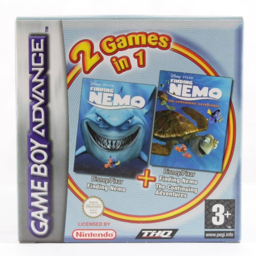 2 Games in 1 Double Pack - Finding Nemo (Game Boy Advance - Boxed)