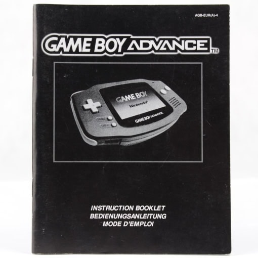 Game Boy Advance Instruction Booklet (EUR)