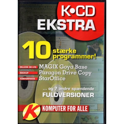 Komputer For Alle - K-CD Ekstra - 10 Stærke Programmer (PC)