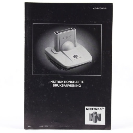 Nintendo 64 Rumble Pak Instruktionshæfte