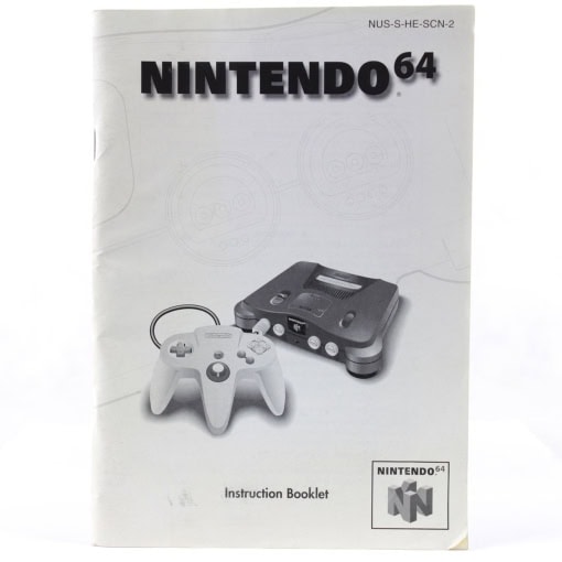Nintendo 64 Instruction Booklet (SCN)