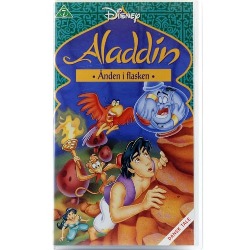 Aladdin: Ånden i flasken - Disney (VHS - Dansk tale)