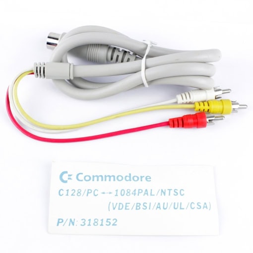 Commodore 64/128 AV Kabel Composite/YC til 1084 Monitor