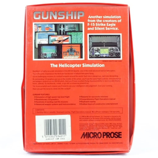 Gunship (C64 Cassette) - Image 2