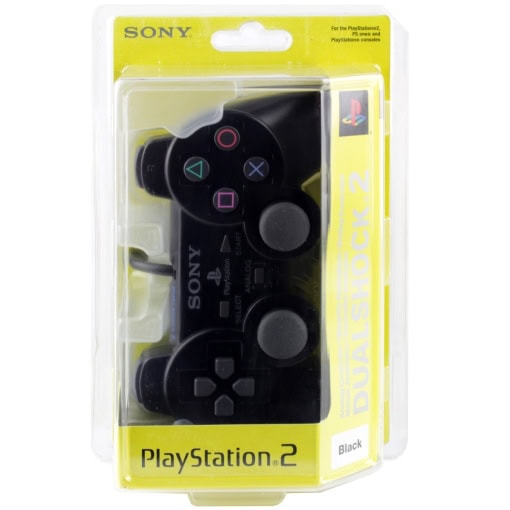 Sony PlayStation 2 DualShock 2 Controller Sort (Ny)