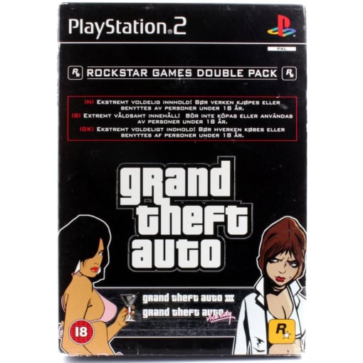 Grand Theft Auto Double Pack: GTA III & Vice City (PS2)