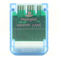 Sony 1MB Memory Card til Playstation 1 - Blå