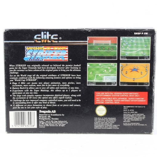 World Cup Striker (SNES - Boxed) - Image 2