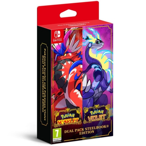 Pokémon Scarlet and Pokémon Violet Dual Pack Steelbook Edition (Nintendo Switch)