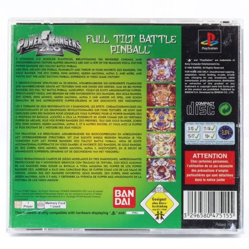 Power Rangers Zeo: Full Tilt Battle Pinball (PS1) - Image 2