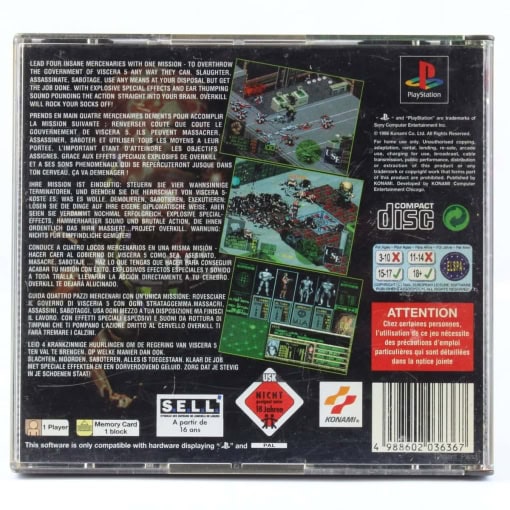 Project Overkill (PS1) u. manual - Billede 2