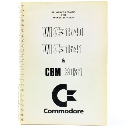 Brugervejledning for Diskettestation VIC 1540/1541 & CMB 2031