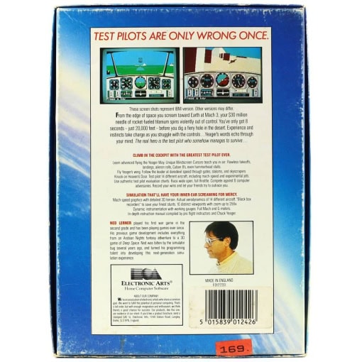 Chuck Yeager's Advanced Flight Trainer (C64 Cassette) - Image 2