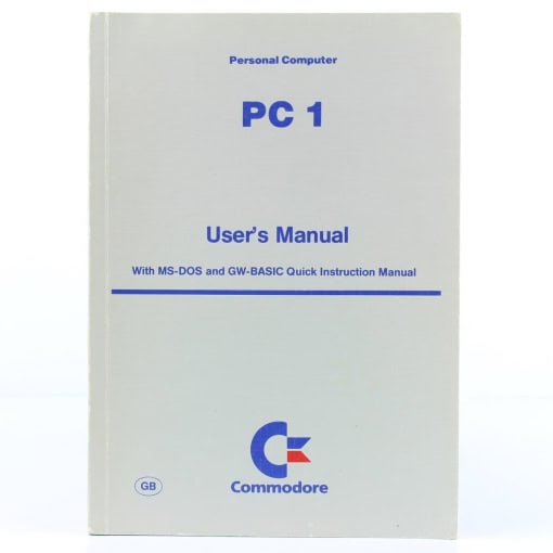 Commodore PC 1 – User's Manual