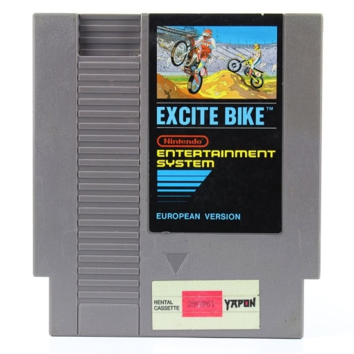 Excitebike (Nintendo NES, PAL-B, Udlejningskassette)