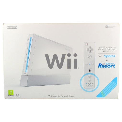 Nintendo Wii Konsol med Wii Sports + Wii Sports Resort (Hvid - Boxed)