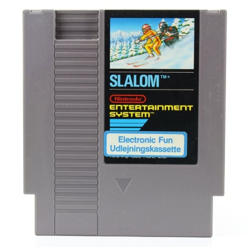 Slalom (Nintendo NES, PAL-B, Udlejningskassette)