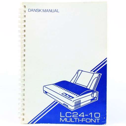 Star LC24-10 Multi-Font - Dansk manual