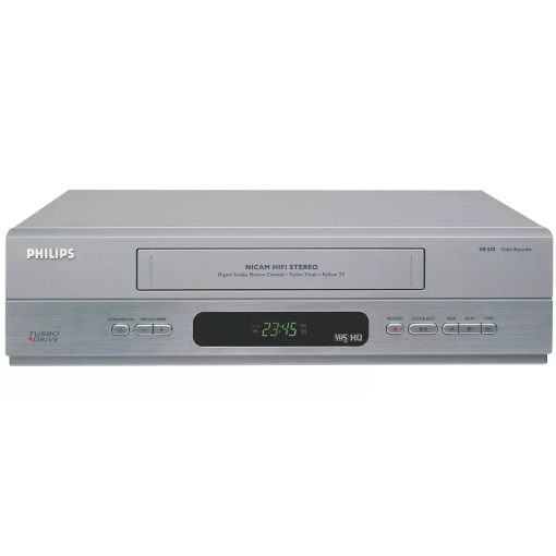 Philips VR550 VHS-afspiller u. fjernbetjening