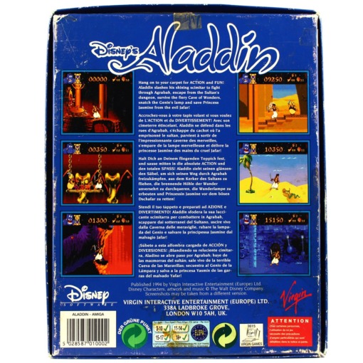 Disney's Aladdin (Amiga 1200) - Image 2