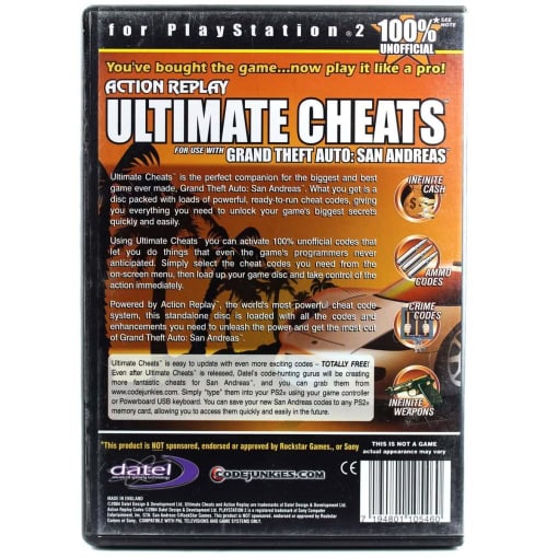 Action Replay - Ultimate Cheats for use GTA San Andreas (PS2) - Image 2