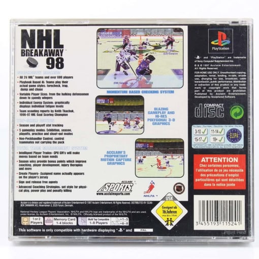 NHL Breakaway '98 (PS1) - Image 2