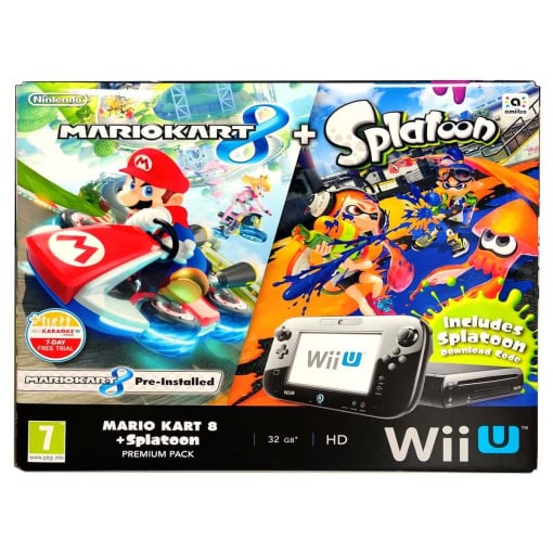 Nintendo Wii U Konsol 32GB Premium Pack (Mario Kart 8 + Splatoon)