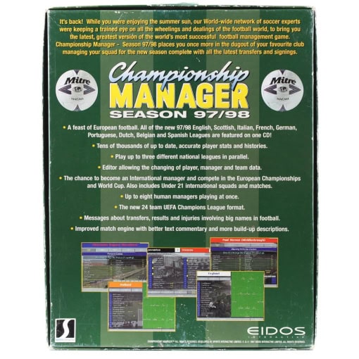 Championship Manager: Season 97/98 (PC Big Box) - Image 2