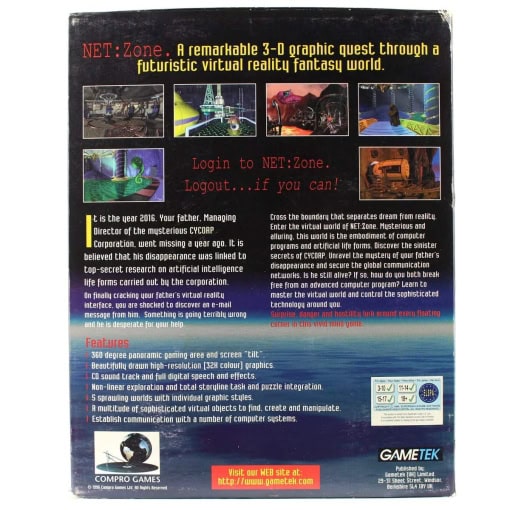 NET:Zone (PC Big Box, 1996) - Image 2