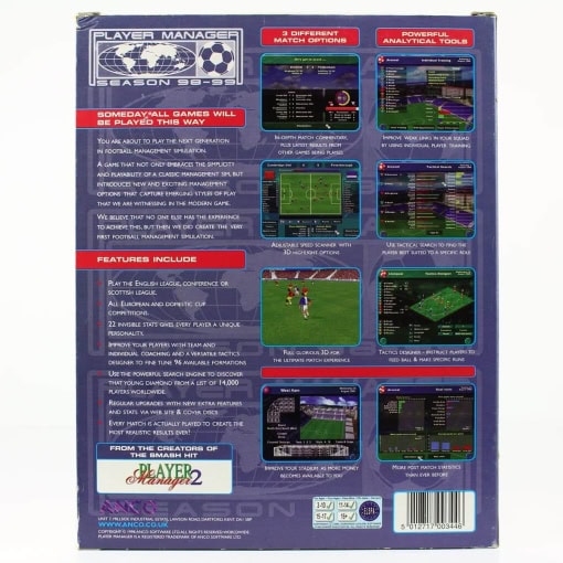Player Manager 98/99 (PC Big Box) - Image 2