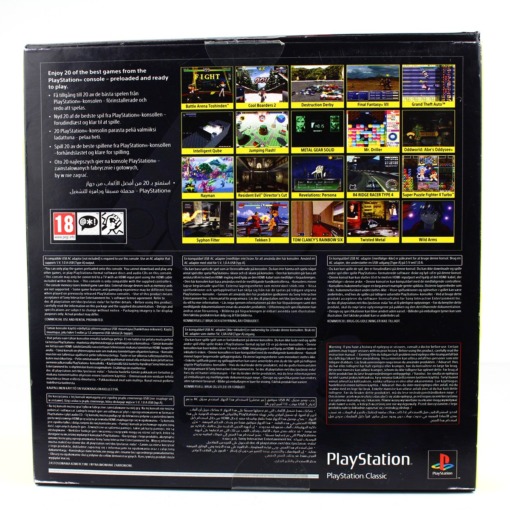 PlayStation Classic konsol med to controller - Image 2