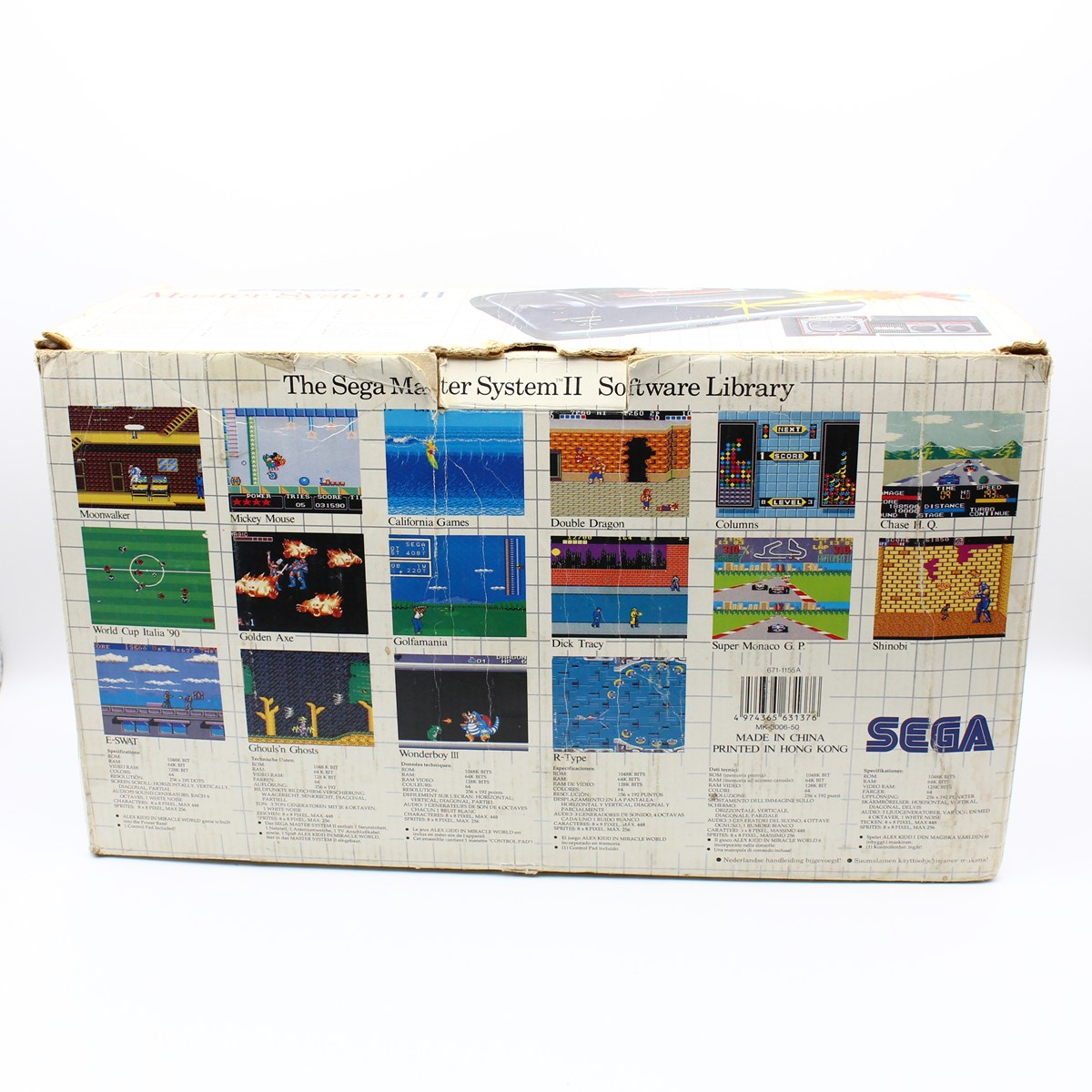 BOITE VIDE + Documentations Sega Master System II 2 Pack Shinobi Alex BOITE VIDE + Documentations Sega Master System II 2 Pack Shinobi Alex