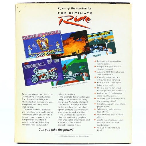 The Ultimate Ride (Amiga, Small Box) - Image 2