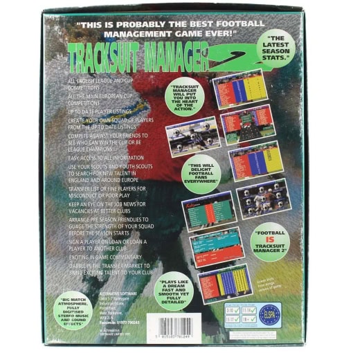 Tracksuit Manager (PC Big Box, 1995) - Image 2