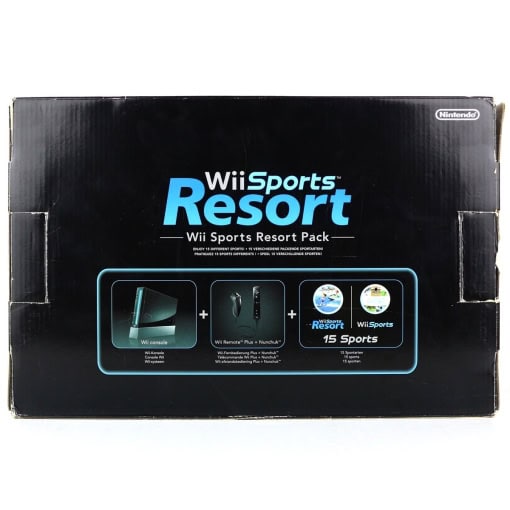 Nintendo Wii Konsol med Wii Sports + Wii Sports Resort (Sort - Boxed) - Image 2