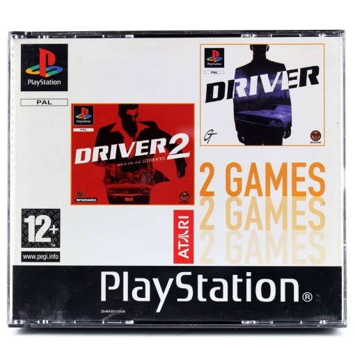 2 Games: Driver / Driver 2 (PS1)