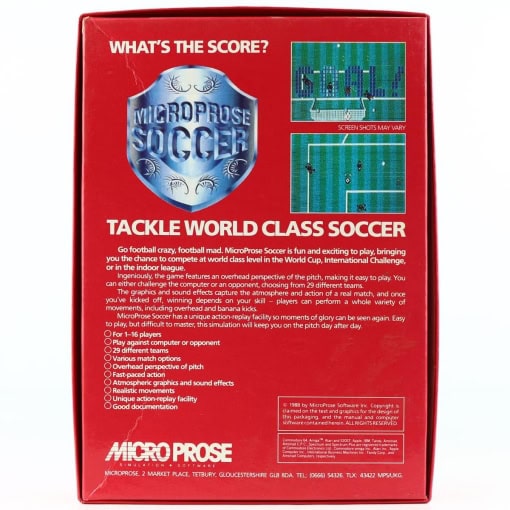 MicroProse Soccer (C64 Cassette) - Image 2