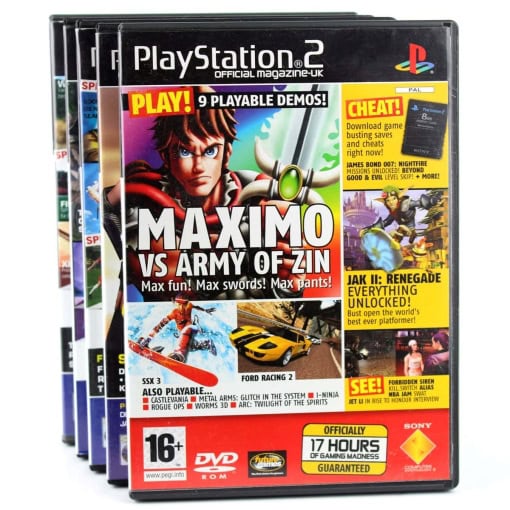5 x PS2 Demo DK/UK Magasin