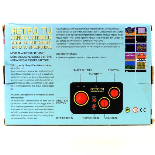 Retro Mini Spillekonsol til TV med 200 spil - Image 2