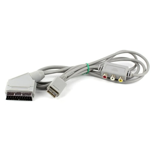 SCART kabel med RCA Composite til PS1 / PS2 / PS3 1.8m - Grå