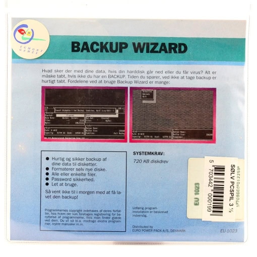 Backup Wizard (PC/DOS, 3.5″ Floppy Disk, Euro Power Pack) - Image 2