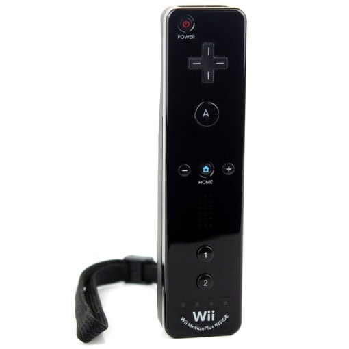 Nintendo Wii Remote Controller med MotionPlus indbygget (Sort)