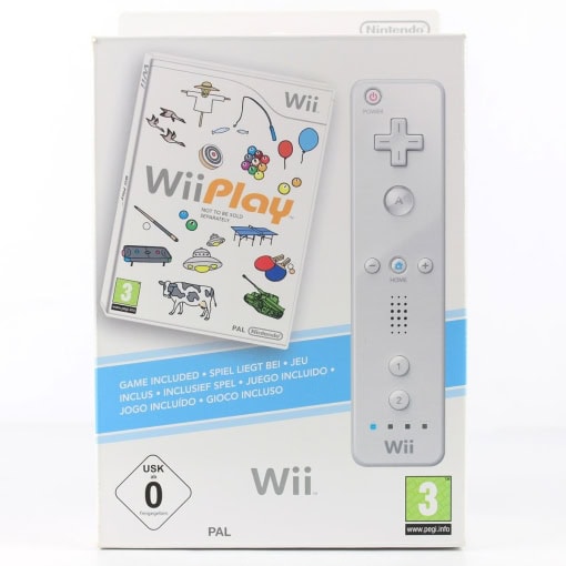 Nintendo Wii Remote Controller Hvid + Wii Play (Boxed) - Image 2
