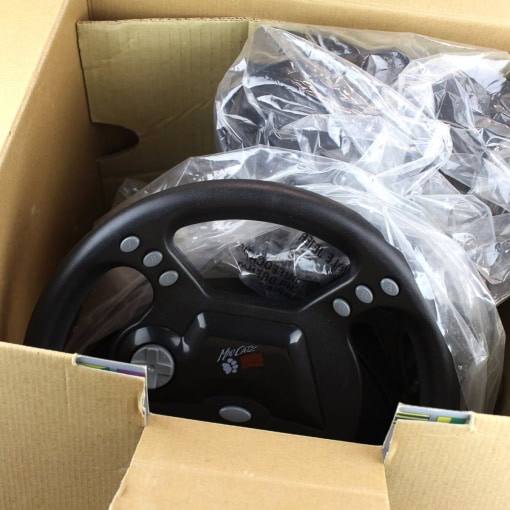 Mad Catz Analog Steering Wheel (PS1 - Boxed) - Image 3