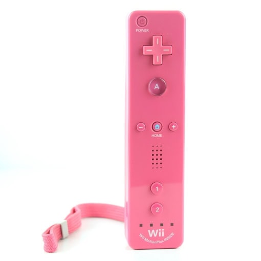Nintendo Wii Remote Controller med MotionPlus indbygget (Pink)